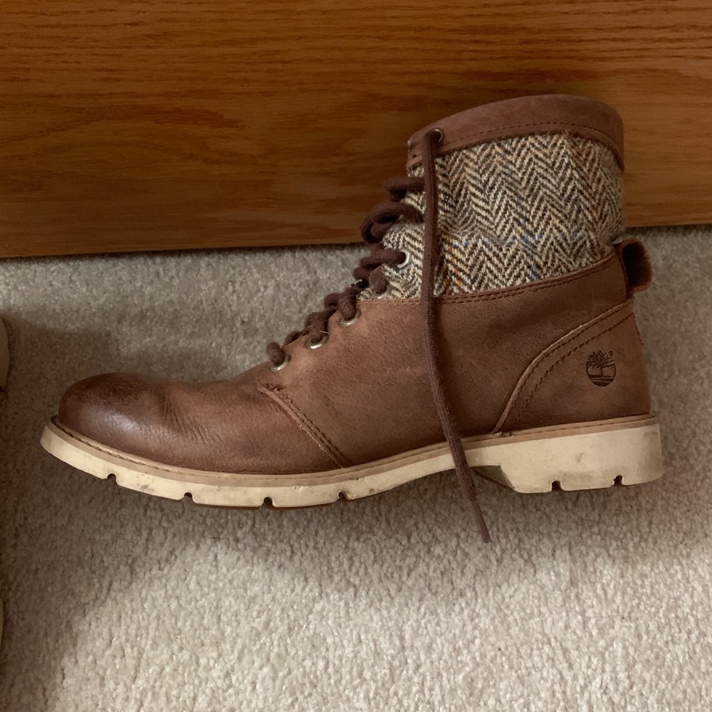 Timberlands- Brown And Pattern - image 2